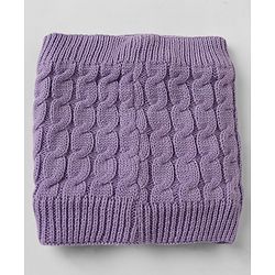 Pine Kids Knit Woollen Caps and Sets With Cable Knit Design in Lilac - Diameter 15 cm