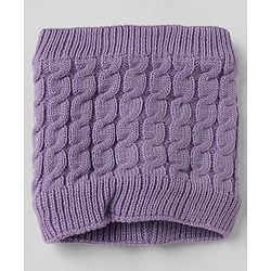 Pine Kids Knit Woollen Caps and Sets With Cable Knit Design in Lilac - Diameter 15 cm