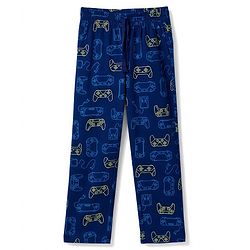 Pine Kids Cotton Knit Half Sleeves Game Controller & Text Printed T-Shirt & Pajama Night Suit - Navy