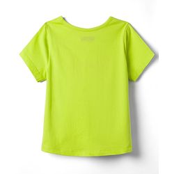 Pine Kids Cotton Knit Half Sleeves Floral Printed T-Shirt & Capri Night Suit - Lemon