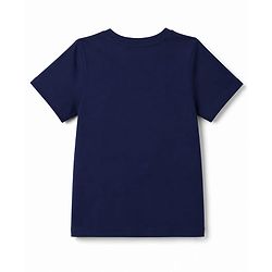 Pine Kids Cotton Knit Half Sleeves T-Shirt & Checked Pyjama Night Suit - Blue