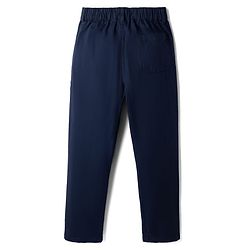 Pine Kids Cotton Elastane Woven Full Length Trousers in Navy Blue