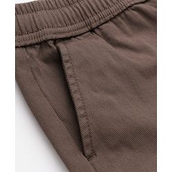 Pine Kids Cotton Elastane Woven Above Knee Length Shorts in Brown