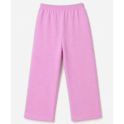 Pine Kids Knit Full Length Solid Lounge Pants Pack Of 3 - Pink Lilac & Navy Blue