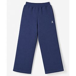 Pine Kids Knit Full Length Solid Lounge Pants Pack Of 3 - Pink Lilac & Navy Blue