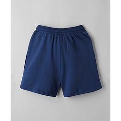 Pine Kids Disney Terry Knit Half Sleeves T-shirt and Shorts With Minnie Mouse Graphic - Navy