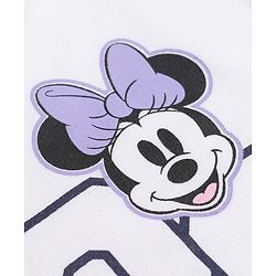 Pine Kids Disney Terry Knit Half Sleeves T-shirt and Shorts With Minnie Mouse Graphic - Navy