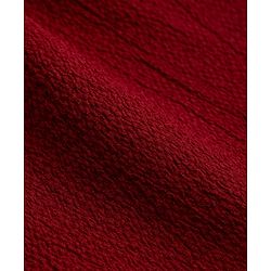 Pine Kids Woven Full Sleeves and Frill Cuffs Solid Colour Top with Peter Pan Collar - Maroon