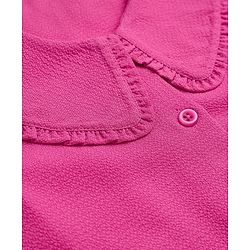 Pine Kids Woven Tops with Half Sleeves - Pink