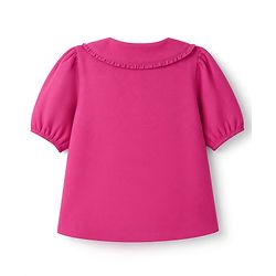 Pine Kids Woven Tops with Half Sleeves - Pink