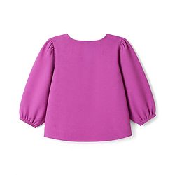 Pine Kids Woven Top with Full Sleeves - Purple