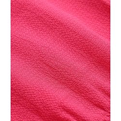 Pine Kids Woven Tiered Solid Dress With Half Sleeves - Fuchsia