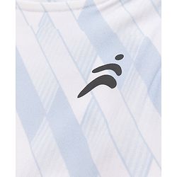 Pine Active Cotton Mixes Knit Sleeveless Super Stretchable Sports Bra - Blue