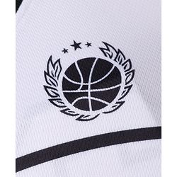 Pine Active Knit Half Sleeves T-Shirt and Shorts With Text Print in White