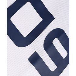 Pine Active Half Sleeves T-Shirt & Short Set Numeric Print - White & Navy Blue
