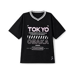 Pine Active Cotton Knit Half Sleeves T-Shirt With Text Print - Black