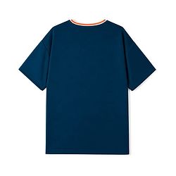Pine Active Knit Half Sleeves T-Shirt with Helmet Print - Navy Blue