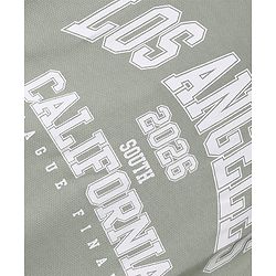 Pine Active Knit Half Sleeves Front & Back Soccer Printed T-Shirt - Light Green