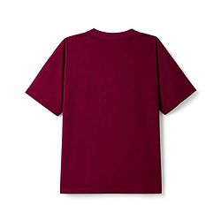 Pine Active Knit Half Sleeves T-Shirt with Floral & Varsity Print -  Maroon