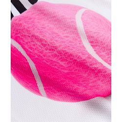 Pine Active Cotton Knit Half Sleeves T-Shirt With Text Print - Pink