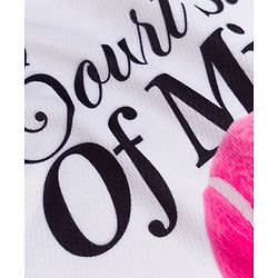 Pine Active Cotton Knit Half Sleeves T-Shirt With Text Print - Pink