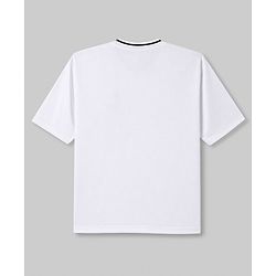 Pine Active Cotton Knit Half Sleeves T-Shirt With Text Print - Pink