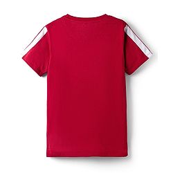 Pine Kids Marvel Single Jersey Knit Half Sleeves T-Shirt with Captain America Print - Red