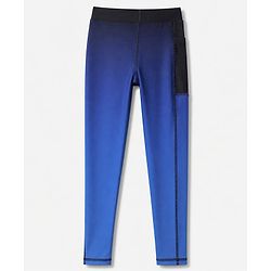 Pine Active Knit Full Length Leggings - Black & Blue