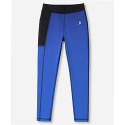 Pine Active Knit Full Length Leggings - Black & Blue