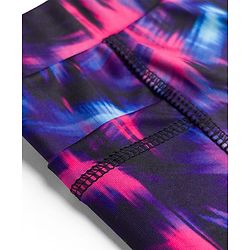 Pine Active Knit Full Length Abstract Printed Leggings - Purple