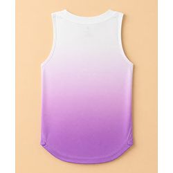 Pine Active Knit Sleeveless T-Shirt with Ombre Effect - Lavender
