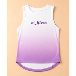 Pine Active Knit Sleeveless T-Shirt with Ombre Effect - Lavender