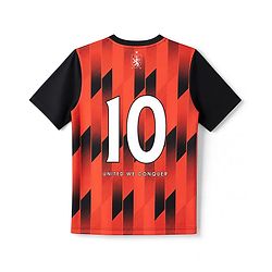 Pine Active Knit Half Sleeves Text Printed T-Shirt - Red