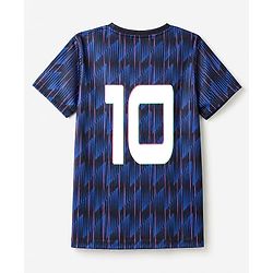 Pine Active Knit Half Sleeves T-Shirt With Text Print - Navy Blue
