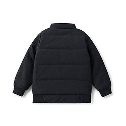 Pine Kids Woven Padded Winter Jacket with Full Sleeves - Navy Blue