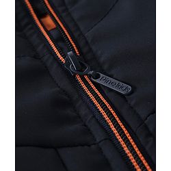 Pine Kids Woven Padded Winter Jacket with Full Sleeves - Navy Blue