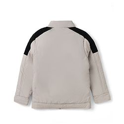 Pine Kids Woven Full Sleeves Padded Jacket - Off White