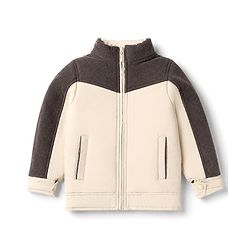 Pine Kids Woven Jacket with Full Sleeves - Cream
