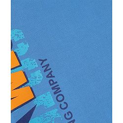Pine Kids Cotton Mixes Knit Ful Sleeves Sweatshirts with Ship Print - Blue