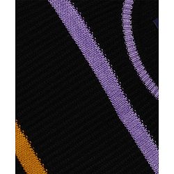 Pine Kids Knit Striped Full Sleeves Pullovers - Black