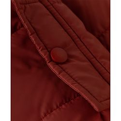 Pine Kids Woven Full Sleeves Hooded Padded Winter Jacket - Rust Orange