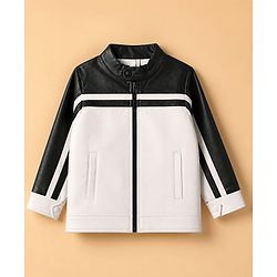 Pine Kids Woven Jackets with Full Sleeves in White