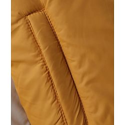 Pine Kids Woven Bomber Jacket with Full Sleeves and Varsity Applique in Yellow for 4-5 Years