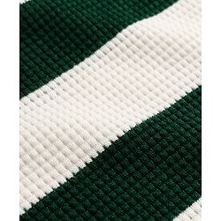 Pine Kids Knit Pullover with Full Sleeves and Striped Design in White
