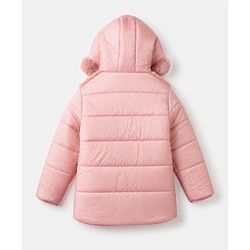Pine Kids Full Sleeves Woven Padded/Quilted/ Winter Jacket in Pink
