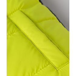 Pine Kids Woven Sleeveless Hooded Padded Winter Jacket - Light Yellow