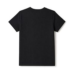 Pine Kids Cotton Knit Half Sleeves T-Shirt with Soccer Team Graphic - Black