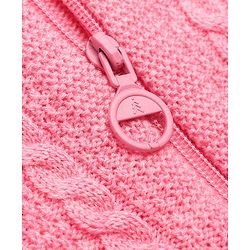 Pine Kids Knit Full Sleeves Front Open Sweater - Pink