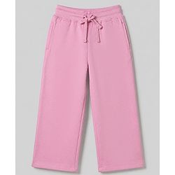 Pine Kids Cotton Looper Knit Full Sleeves Sweatshirt and Pant with Cut & Sew Detail and New York Print - Pink