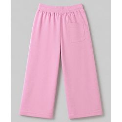 Pine Kids Cotton Looper Knit Full Sleeves Sweatshirt and Pant with Cut & Sew Detail and New York Print - Pink